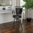 thumbnail image 5 of Hillsdale Furniture Bridgetown Metal Bar Height Swivel Stool Gray Pewter, 5 of 6
