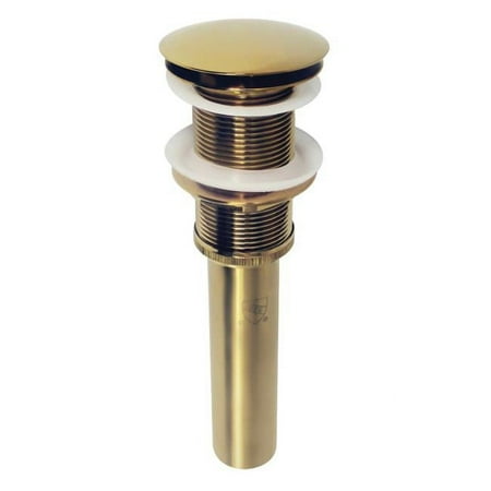 

2.63 in. Coronet Push Pop-Up Bathroom Sink Drain without Overflow Brushed Brass