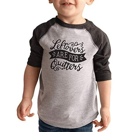 

7 ate 9 Apparel Kid s Funny Leftovers Thanksgiving Grey Raglan