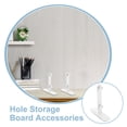 thumbnail image 3 of Raindrops 2pcs Display Support Stand T-Shaped Bracket Carbon Steel White Pegboard Support for Study Desk Use, 3 of 8