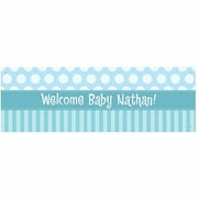 Personalized Stripes and Polka Dots Banner