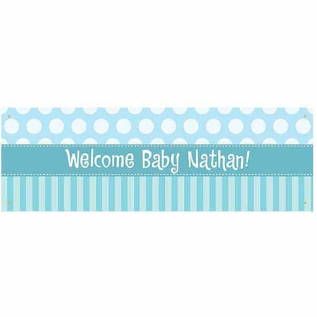 Personalized Stripes and Polka Dots Banner