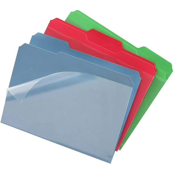 Find It, IDEFT07187, Clear View Interior Folders, 6 Per Pack, Assorted