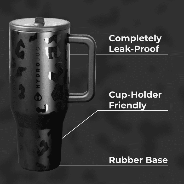 Hydrojug Traveler 32 Oz Edizione Limitata – Bianco E Nero Con Cannuccia Ribaltabile - Foto 4