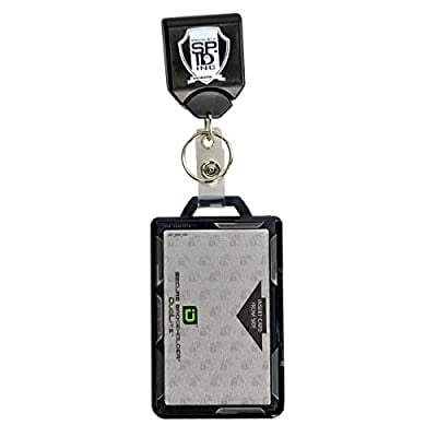 Heavy Duty Retractable Badge Reel with RFID Blocking Badge Holder ...