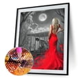 thumbnail image 1 of DIY 5D diamante pintura vestido rojo bordado punto de cruz manualidades decoración del hogar FLhrweasw Nuevo, 1 of 9