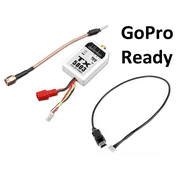 HobbyFlip 5.8GHz Video Transmitter 200mW FPV w/ Cable for TX and Camera Compatible with GoPro Hero 3 White