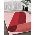 thumbnail image 2 of Ahgly Company Indoor Round Patterned Pastel Pink Area Rugs, 8' Round, 2 of 6