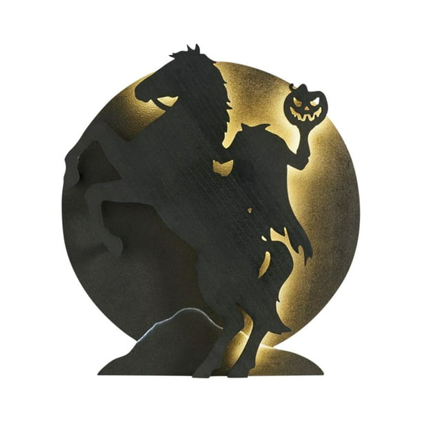 ¡Campaña con descuento!Adorno de escritorio acrílico para decoración de fiesta, Festival de Halloween, caballero sin cabeza