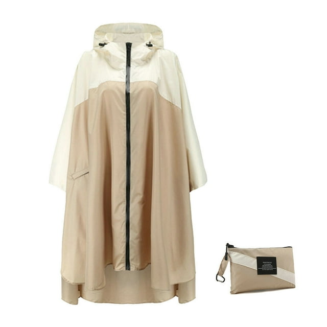 Imperméable Respirant en Polyester pour Hommes et Femmes, Randonnée, Voyage, Pliable, Blanc Kaki