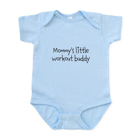 CafePress - Mommys Little Workout Buddy Body Suit - Baby Light Bodysuit, Size Newborn - 24 Months