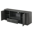 thumbnail image 4 of Noble House Hartwell 64" Wavy TV Cabinet, Rounded Storage Sideboard for Living Room/Bedroom/Entryway, Black, 4 of 8