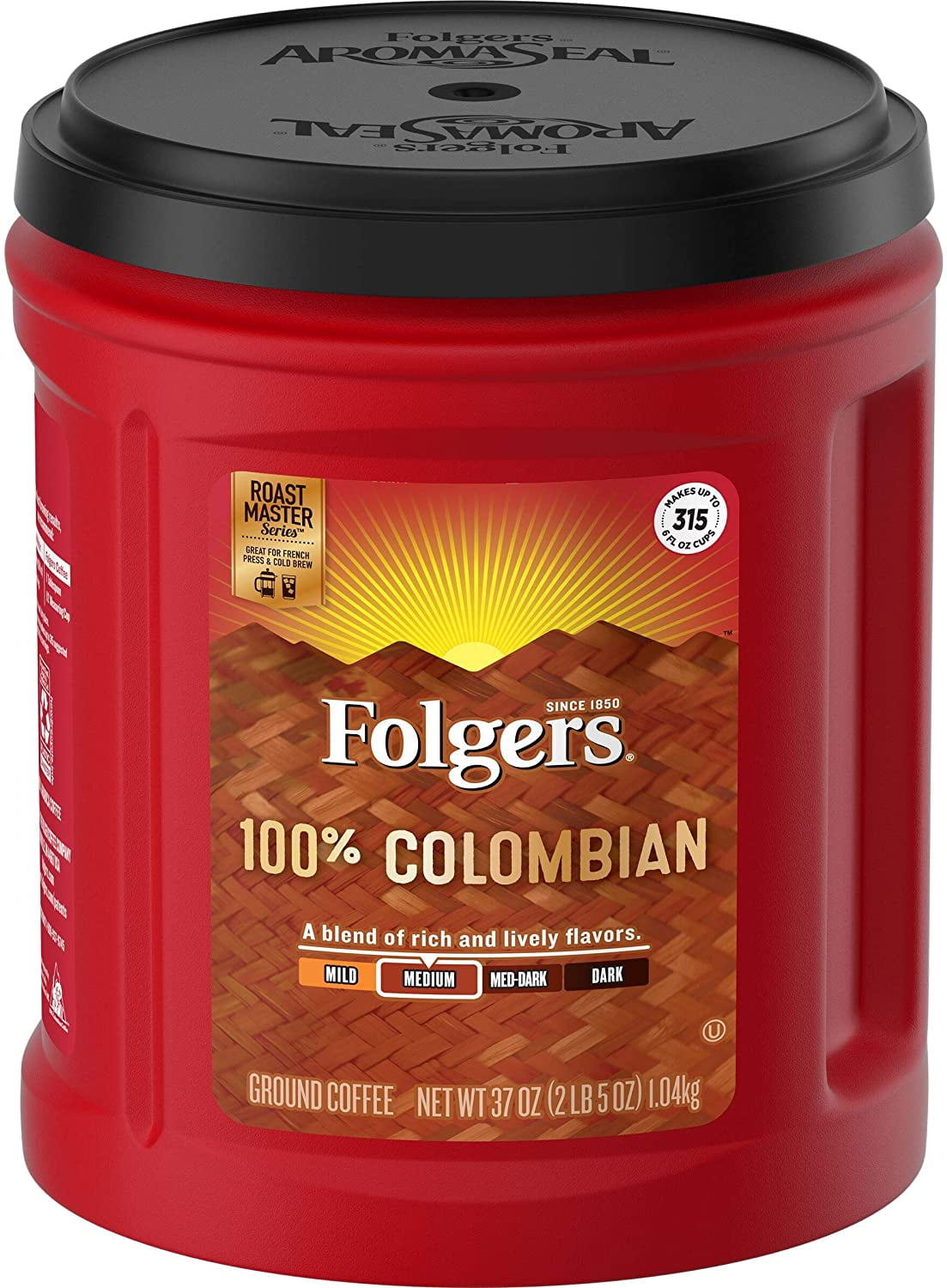 Folgers 100 Colombian Coffee (37 Oz.)