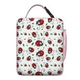 thumbnail image 5 of Ladybug Insulated Lunch Bag Box Student Reusable Lunch Bag with Side Pocket Lunch Box Containers Picnic Beach, 5 of 5