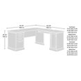 thumbnail image 3 of Sauder® Aspen Post L-Desk (2 Box), Prime Oak™, 427163, 3 of 9