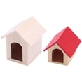 thumbnail image 2 of 2 Pcs Maison de Poupée Miniature Chenils pour Chiots Jouets Décorations pour Enfants, 2 of 5