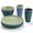 Navy Blue Sky Blue Mint Green Teal-1, variant on 18plastic Camping Plates And Sets For 6 Unbreakable