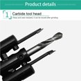 thumbnail image 4 of sweethay Aircraft Type Hole Opener Adjustable Woodworking Hole Opener Gypsum Board Tube Anti-slip Alloy Reamer Bit with High Stability for Carpentry Herramientas y ferretería sweethay TO003702-00, 4 of 8