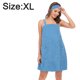 thumbnail image 2 of Vestido de toalla envolvente para baño/ducha para mujer con cierre de correas Envolturas corporales ligeras hasta la rodilla Vhermosa, 2 of 5
