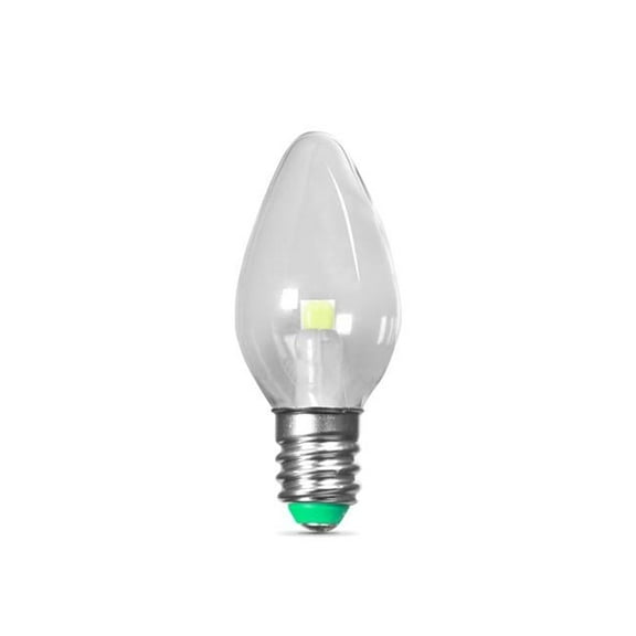 BPC7-G-LEDG2-2 0.1W E12 C7 LED Non-Dimmable Night Light Bulbs, Green - 2 Count