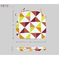 thumbnail image 3 of FBTS Prime 16x17 inch All-Weather Orange Triangle Outdoor Seat Pads, Pack of 2, 3 of 7