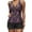 Dark Purple, variant on Two Piece Tankini Swimsuits for Women, Plus Size Women's Tankini Flowy Swimdress, Tummy Control Bathing Suit with Shorts Athletic Swimwear
