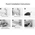 thumbnail image 4 of Soporte para toallas de papel, estante para pañuelos, estante de almacenamiento de pañuelos multiusos de aluminio para baño, baño, hotel para cocina, 4 of 5