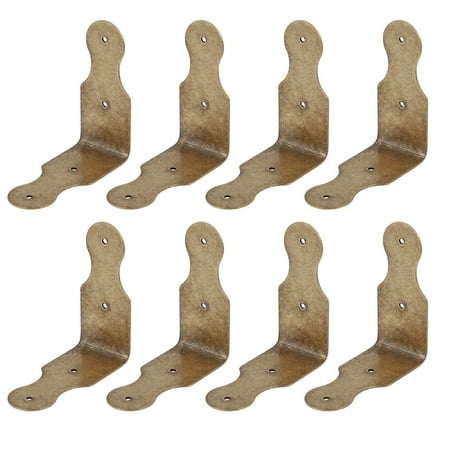 

NUOLUX 8 Pcs Box Corner Protectors Chinese Style Guards with Screws (Bronze)