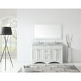 thumbnail image 4 of Talisa 60" Double Bath Vanity in Espresso with White Marble Top and Round Sinks with Matching Mirror, 4 of 5