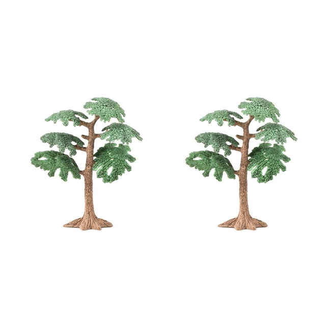Injueey Fairy Pine Simulational Miniature Trees Plastic Landscape Plants Accessories Toys Simulation Ecological Forest Artificial 13.5 cm 2Conjunto
