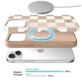 thumbnail image 3 of Velvet Caviar iPhone 15 Plus Case MagSafe Compatible - Cute Protective Phone Cases for Women - Nude Checkered, 3 of 7