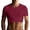 #01-Red, variant on Men's Fitted Crop T-Shirt Cotton Blend Athletic Workout Top Solid Cropped Tee Short Sleeve Workout Hot Shirts Men