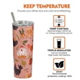 thumbnail image 5 of Chicken Tumbler With Lid and Straw Stainless Steel 20oz Breeds of Chicken Knowledge Skinny Tumbler Insulated Cute Hen Chicken Mug Chicken Cups Water Bottle Gifts for Chicken Loves Women, 5 of 6