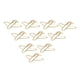 thumbnail image 5 of 100 Uds Clips de papel portátiles antioxidantes galvanoplastia oro lindo avión en forma de Clip de papel de Metal para oficina hogar, 5 of 5