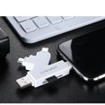 thumbnail image 4 of Lector de Tarjetas de Iluminación Sincero SD TF USB C a MicroUSB 4 en 1 Unidad Flash Tipo C para iPhone 7 8 11 X XR MAX, 4 of 6