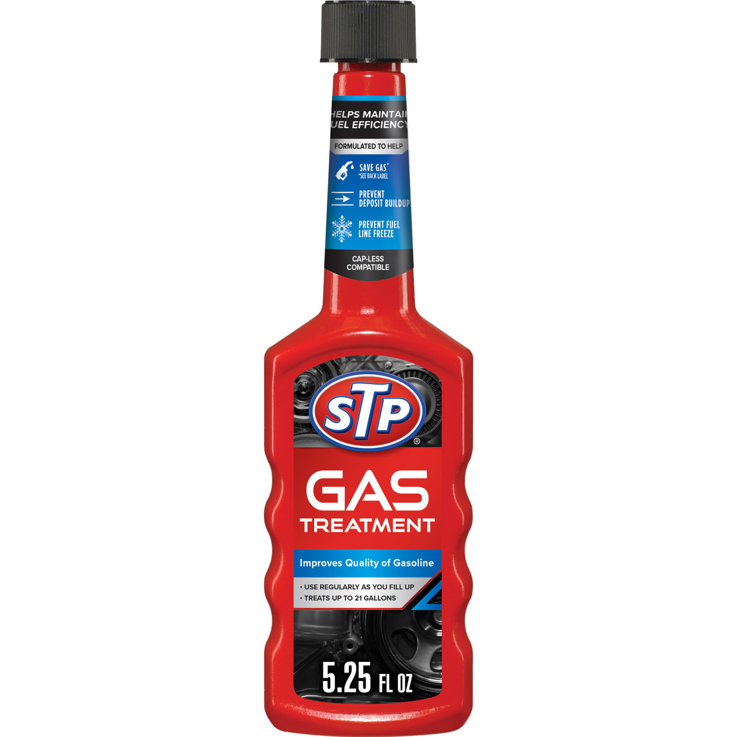 STP Super Concentrated Gas Treatment 5.25 fl oz - Automotive Fuel Additive for Cars and Boats
