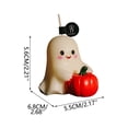 thumbnail image 3 of Halloween Ghost Pumpkin Scented Candles - Fall Festive Decorative Candles, Cute Table Centerpiece for Home Halloween Party Favors, 3 of 4
