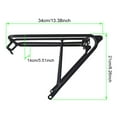 thumbnail image 3 of Mi.xim Foldable Bike Aluminum Alloy Rear Shelf Bikes Back Cargo Rack with Wheels Carrier Holder Outdoor Replacement for Brompton Black, 3 of 9