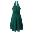 thumbnail image 5 of Wdgfv Women's Cocktail Dresses Sexy Elegant Trendy Solid Color Cold Shoulder Prom Party Midi Dress, 5 of 5