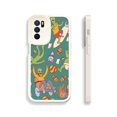 thumbnail image 1 of Mejora el estilo de tu iPhone con una exclusiva funda plateada mate adornada con fascinantes ilustraciones, 1 of 4