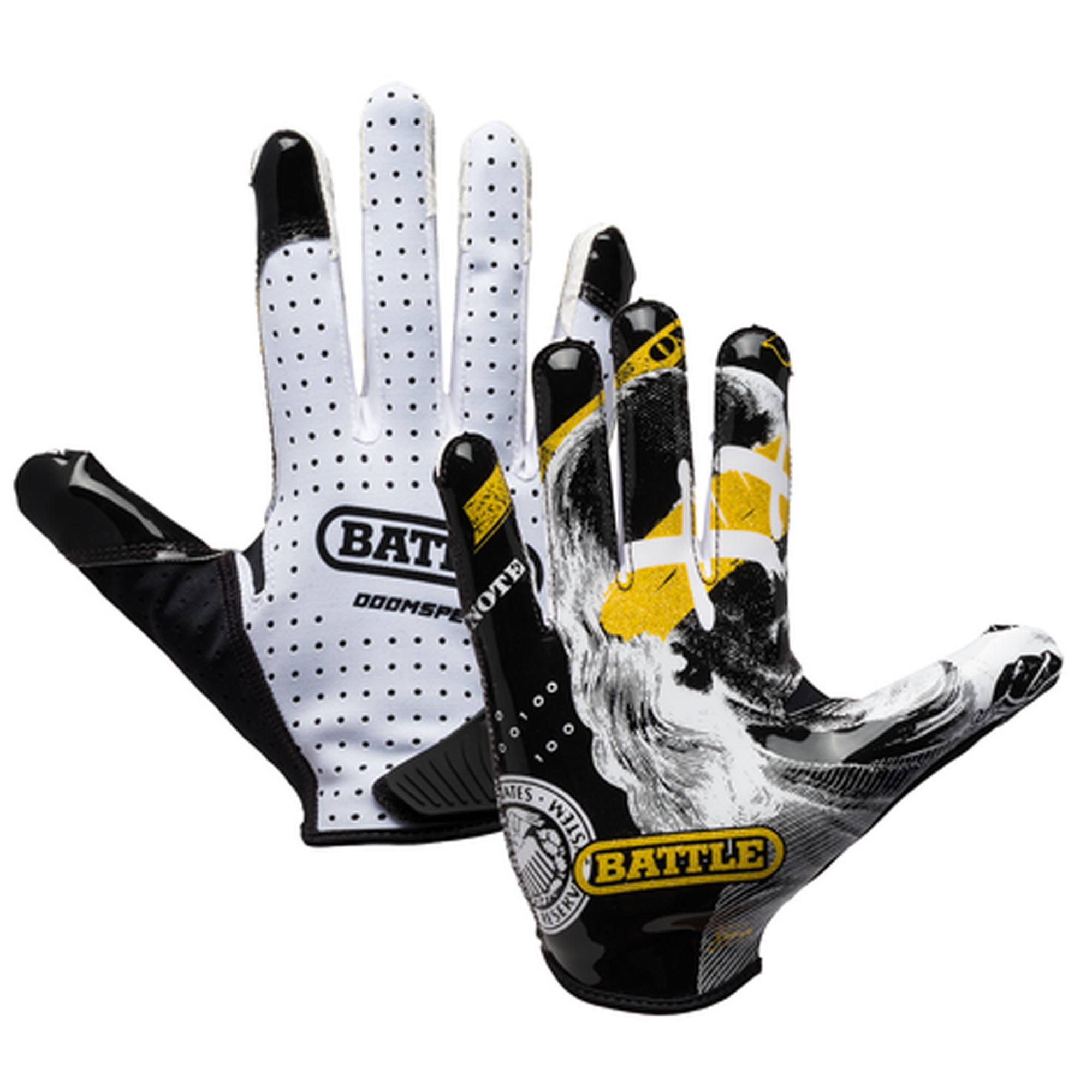 Battle Sports Youth "Benjamin XX"  Doom Speed Receiver Football Glove - Large
