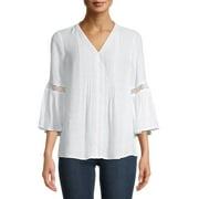 The Pioneer Woman Pintuck Bell Sleeve Blouse