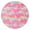Pink Tie Dye, variant on Pink Tie Dye Pattern Round Fitted Tablecloth with Elastic Edge,Dining Table Cover Waterproof,Outdoor Round Tablecloth for Camping,Dining,Indoor and Outdoor