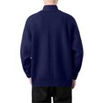 thumbnail image 5 of Miqool Men's Cardigan Sweaters Full Zip Stand Collar Long Sleeve Casual Knitted Tops Fall Winter Sweaters, 5 of 8