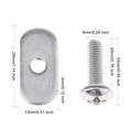 thumbnail image 4 of Tornillos y Tuercas de Acero Inoxidable Sunnimix para Kayak 8 Sets, 4 of 7