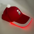 thumbnail image 5 of Gorra de béisbol navideña LED Patrón de muñeco de nieve de árbol de Navidad Gorras de béisbol para hombres y mujeres Navidad Feliz año cercano Sombrero ligero, 5 of 5