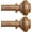 Wood Grain, variant on Wood Curtain Rods for Windows 66 to 120 Inch, 1 Inch Heavy Duty Curtain Rod with Imitation Wood Grain Finials, Boho Adjustable Drapery Rods for Farmhouse Rustic Living Room Bedroom