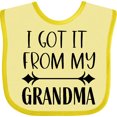 thumbnail image 3 of Inktastic I Got It from My Grandma Boys or Girls Baby Bib, 3 of 4