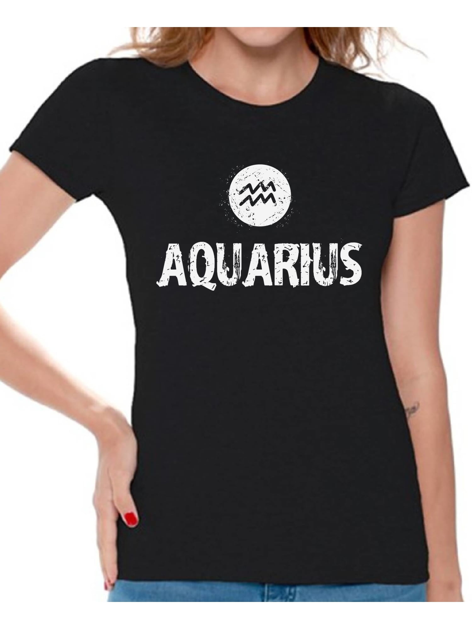 Short Sleeve T-Shirt Unisex Aquarius Aquarean water star sign zodiac birthday gift