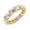 Yellow Gold, variant on Paris- 3 Carat East To West Emerald Cut Diamond Eternity Band